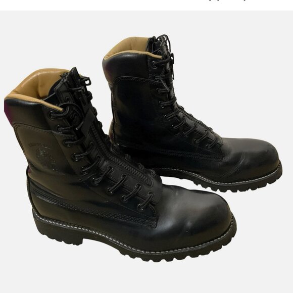 Chippewa Ruttman Boots 27422 Leather Motorcycle Firefighter Steel Toe Black 10 - Picture 8 of 8